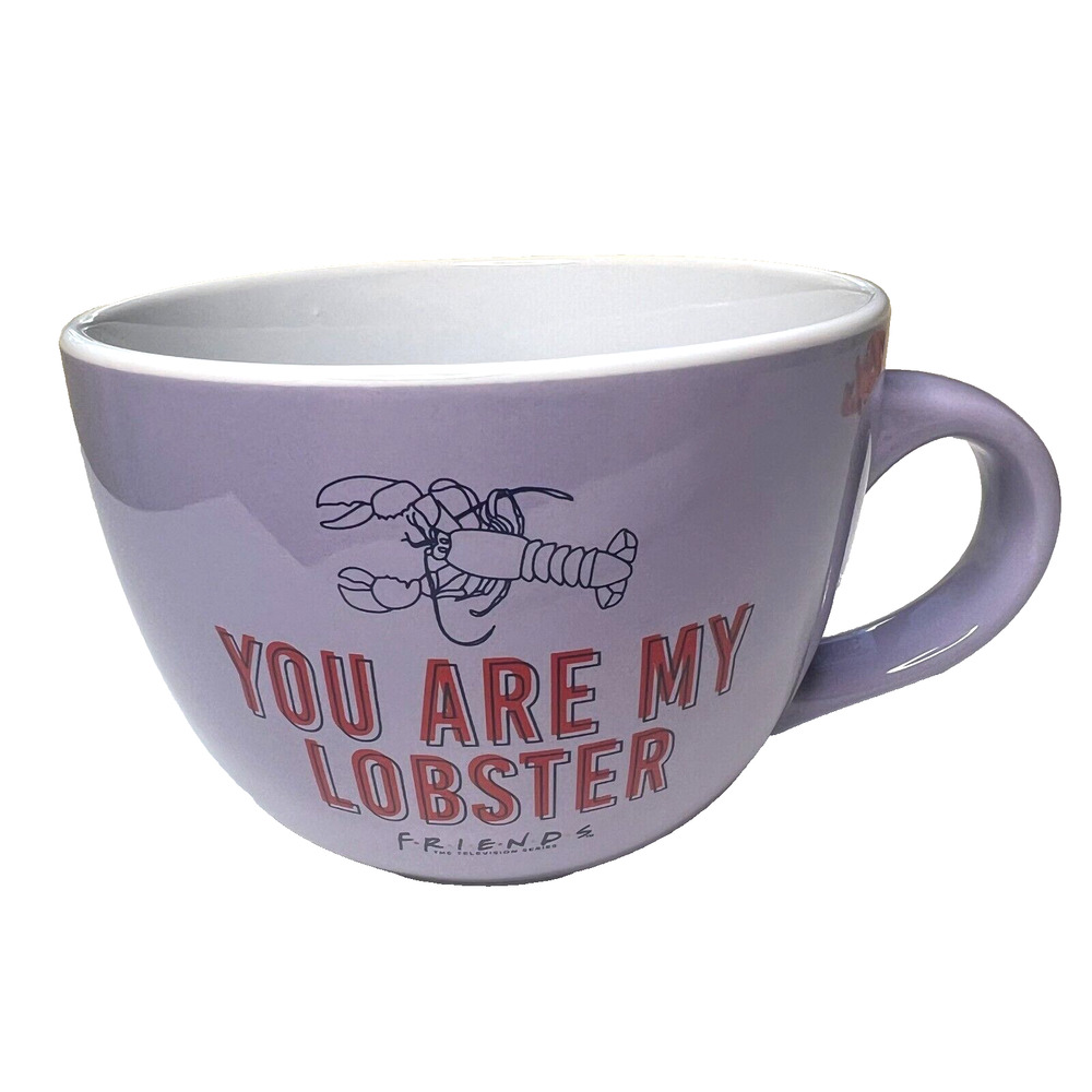 Friends Soup Mug You Are‎ My Lobster Purple Latte Chai Cup Collector Chandler